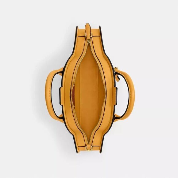 Coach Taxi Crossbody Bag NWT Yellow - Picture 3 of 4